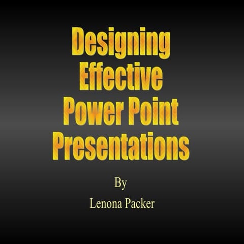 Power Point Presentation