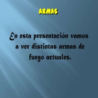 Presentacion sobre armas