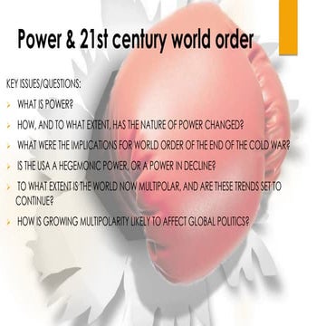 Power and 21st century world order