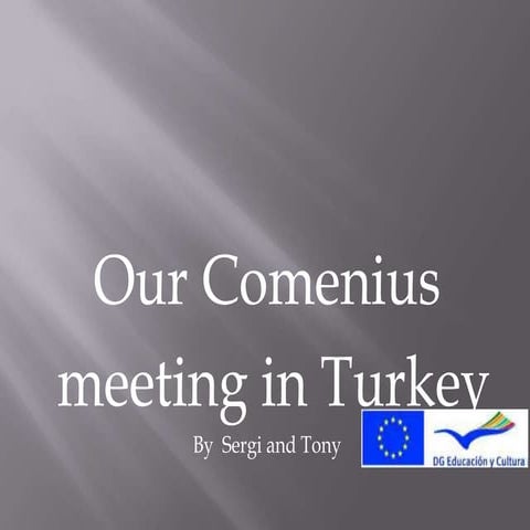 Comenius meeting in turky