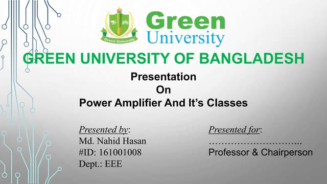 Power amplifier