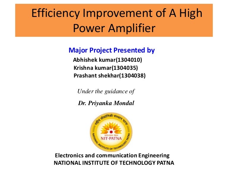 Power amplifier ppt