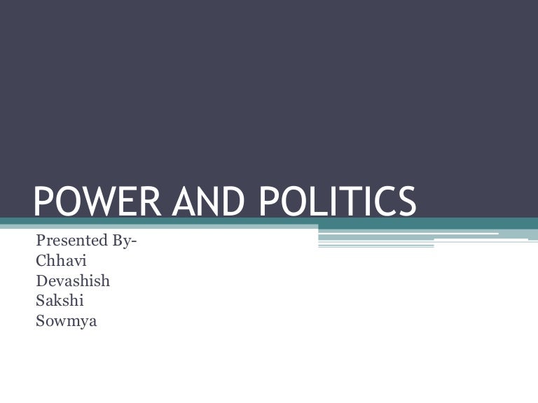 Organizational politics theory picture