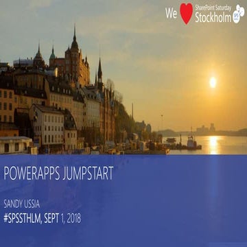 SPS Stockholm: PowerApps Jumpstart