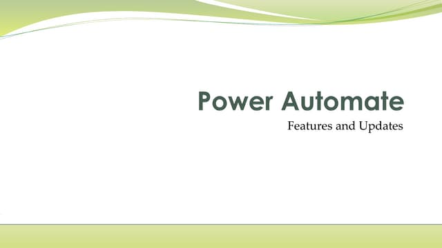 Power automate a  workflow automation platform 