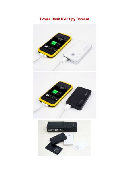 Power bank dvr spy camera sp 007 s ...