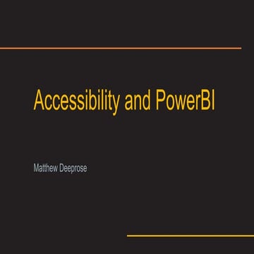 Power BI: Accessibility Tips