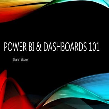 Microsoft Power BI 101