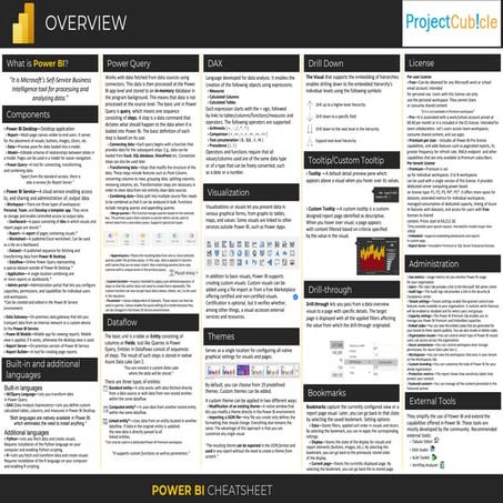 powerbi_advanced_cheatsheet.LECTURE NOTES PDF | PDF