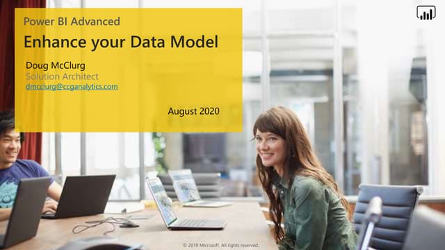 Power BI Advanced Data Modeling Virtual Workshop