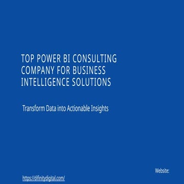 Top Power BI Consulting Company for Business Intelligence Solutions | PPTX