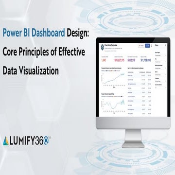 Power BI Dashboard Design Core Principles of Effective Data Visualization