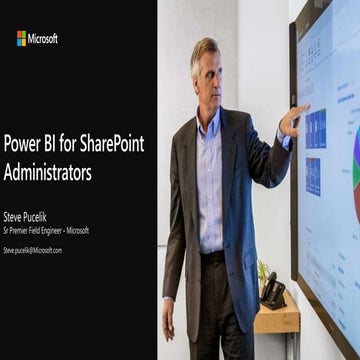 Power BI For SharePointAdminsSLC | PPT