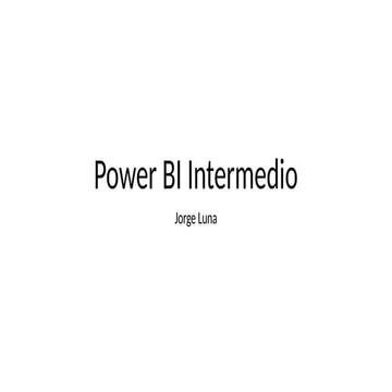 Power BI Intermedio: Comprehensive Intermediate Data Analytics Training ...