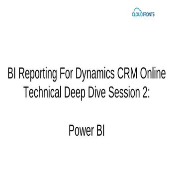 Power BI Technical Dive