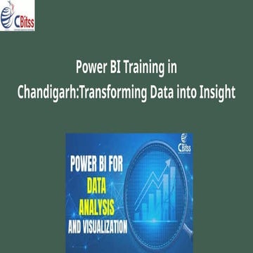  Power BI Training in Chandigarh to Supercharge 