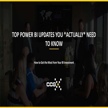 [Webinar] Top Power BI Updates You *Acutally* Need to Know 