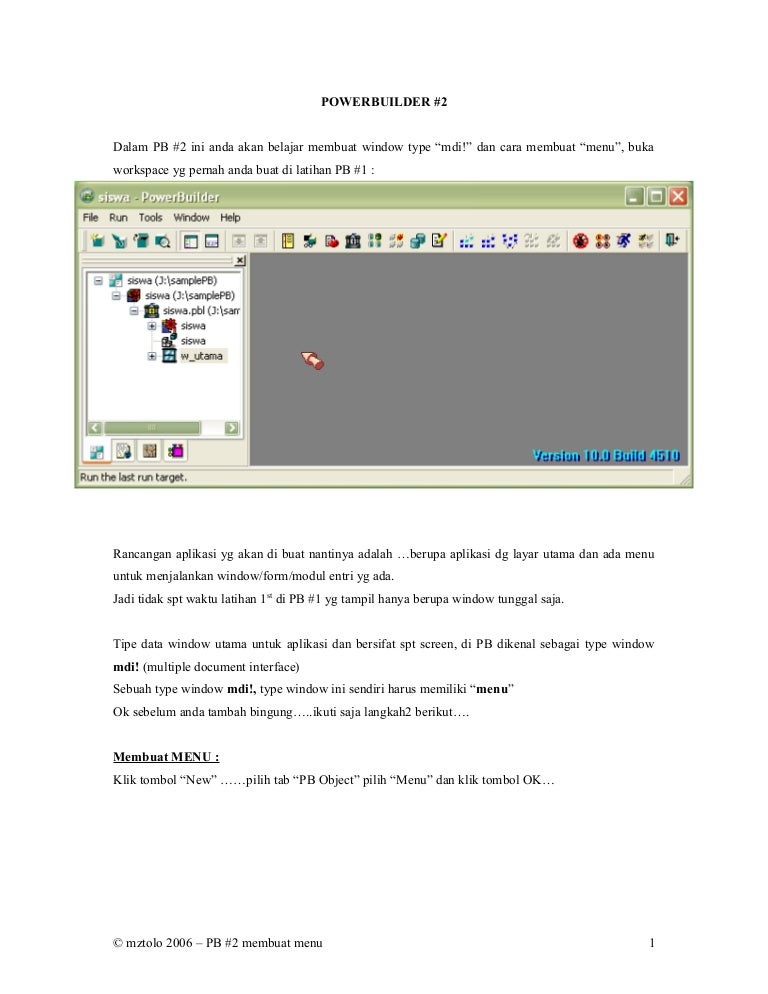 Powerbuilder tutorial