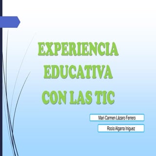 Experiencia con las tablets en infa...