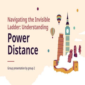 Power Distance - Geert Hofstede's Cultural Dimension theory | PPTX