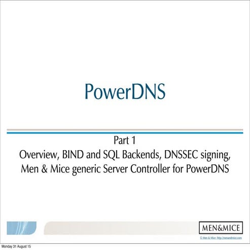 PowerDNS Webinar 