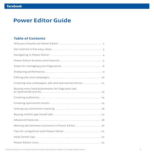 Power editor guide (quảng cáo Facebook)