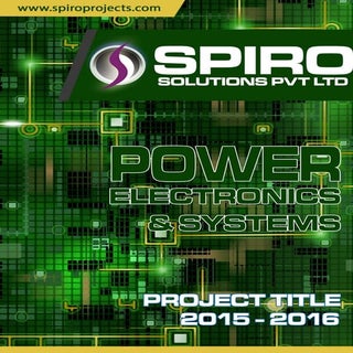 Power Electronics Projects 2015
