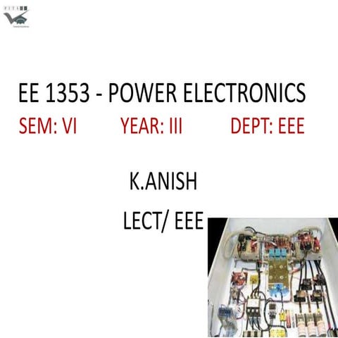 Power electronics (III-EEE)