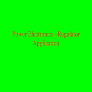 Power electronics application