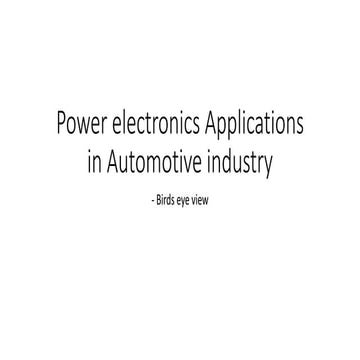 Power electronics Applications in Automotive industry.pptx