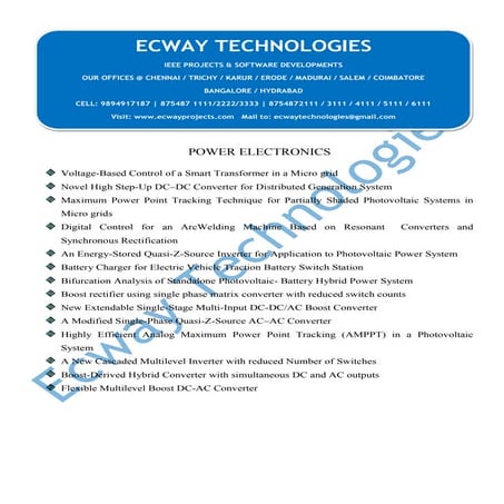 Power electronics embedded power system vlsi l abview titles