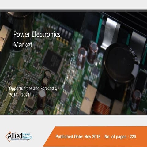 Power Electronics Market To Have Steady Growth of $25 Billion by 2022