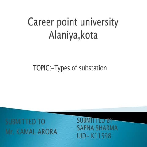 Types Of Substations