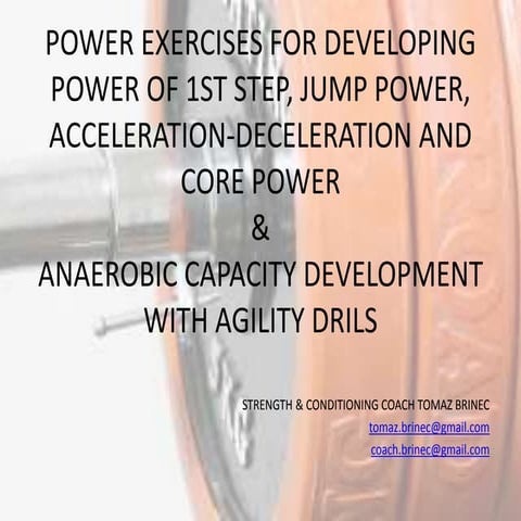 Power exercises for developing ...