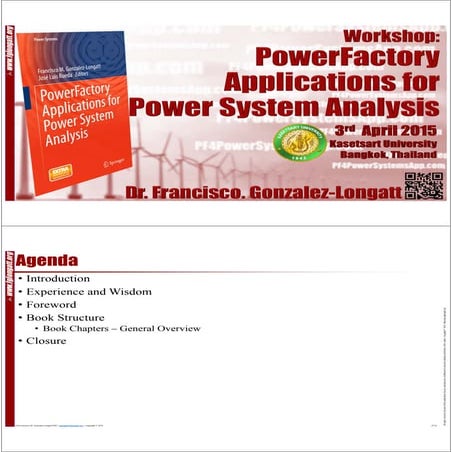 Workshop: PowerFactory Applications for Power System Analysis. Kasetsart University 0.3.04.2015