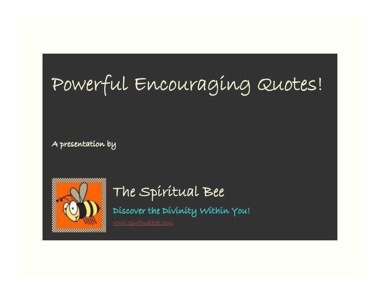 Powerful Encouraging Quotes
