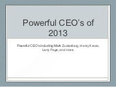 Powerful CEO’s including Mark Zucke...