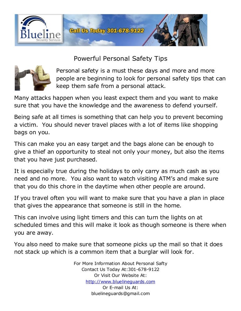 Personal Safety Tips For Adults – FDZUKQ
