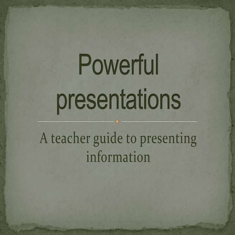 Powerful presentations dm