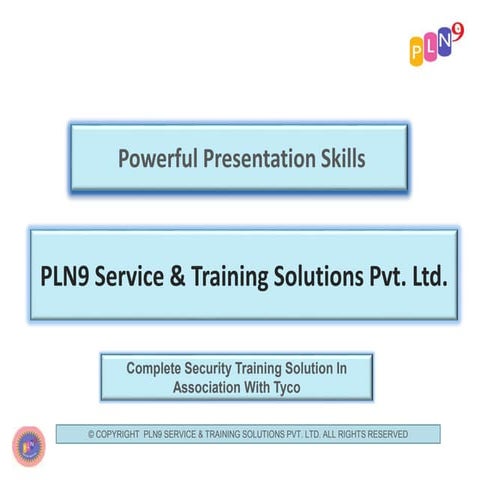 Powerful Presentation Skills