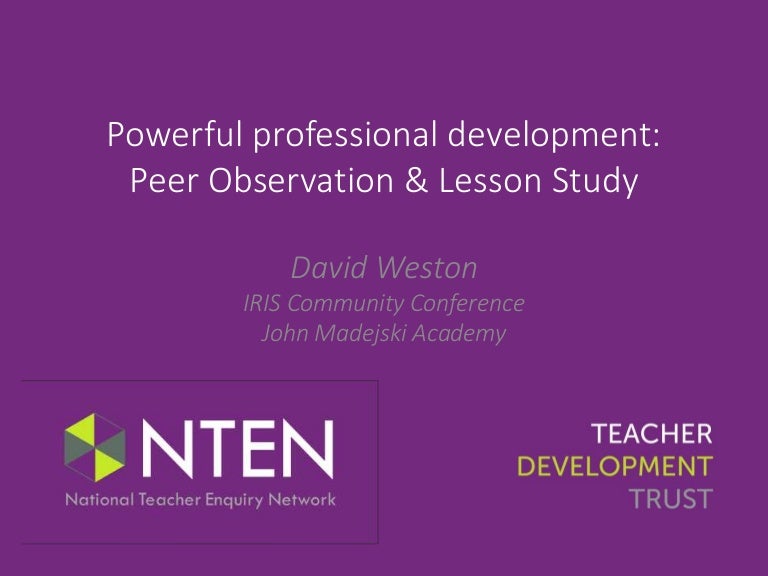 Powerful professional development lesson study and observation