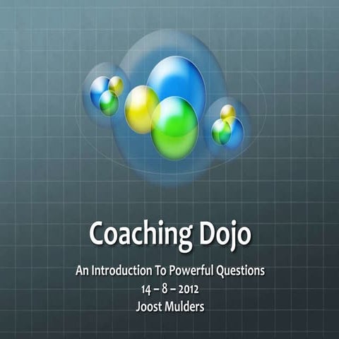 Powerful questions coaching dojo