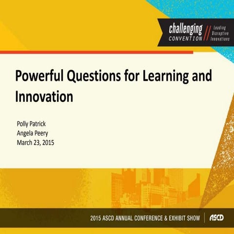 Powerful questions for learning and innovation
