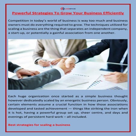 Powerful strategies to grow your business efficiently