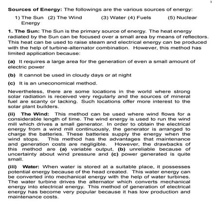 Power generation and utilization