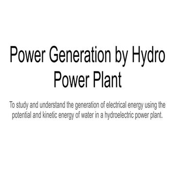 Power Generation by Hydro Power Plant.pptx