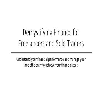 Power Hour 17 | Demystifying Finance for Freelancers and Sole Traders 