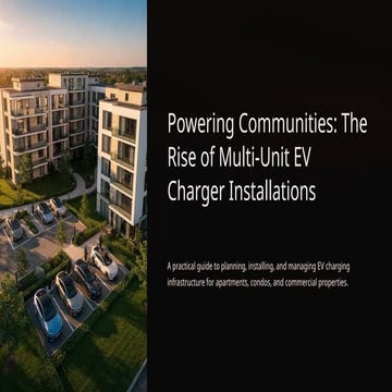 Multiple EV Charger Installation - Cforce Electrical | PPTX