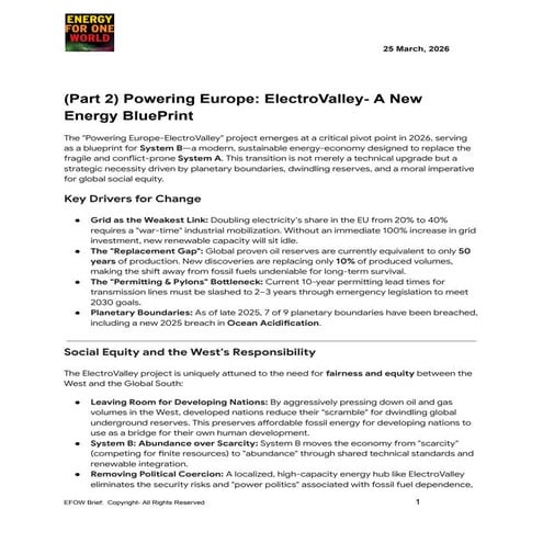 (Part 2) Powering Europe: ElectroValley Blueprint for Sustainable ...