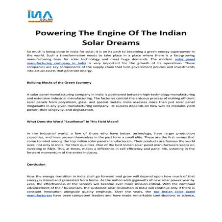 Powering The Engine Of The Indian Solar Dreams.docx